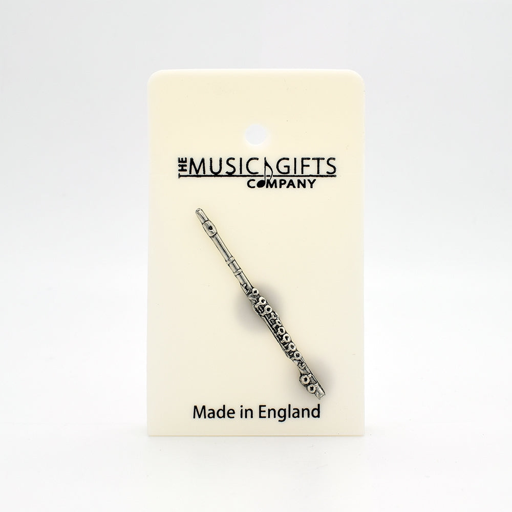 Flute Pewter Pin
