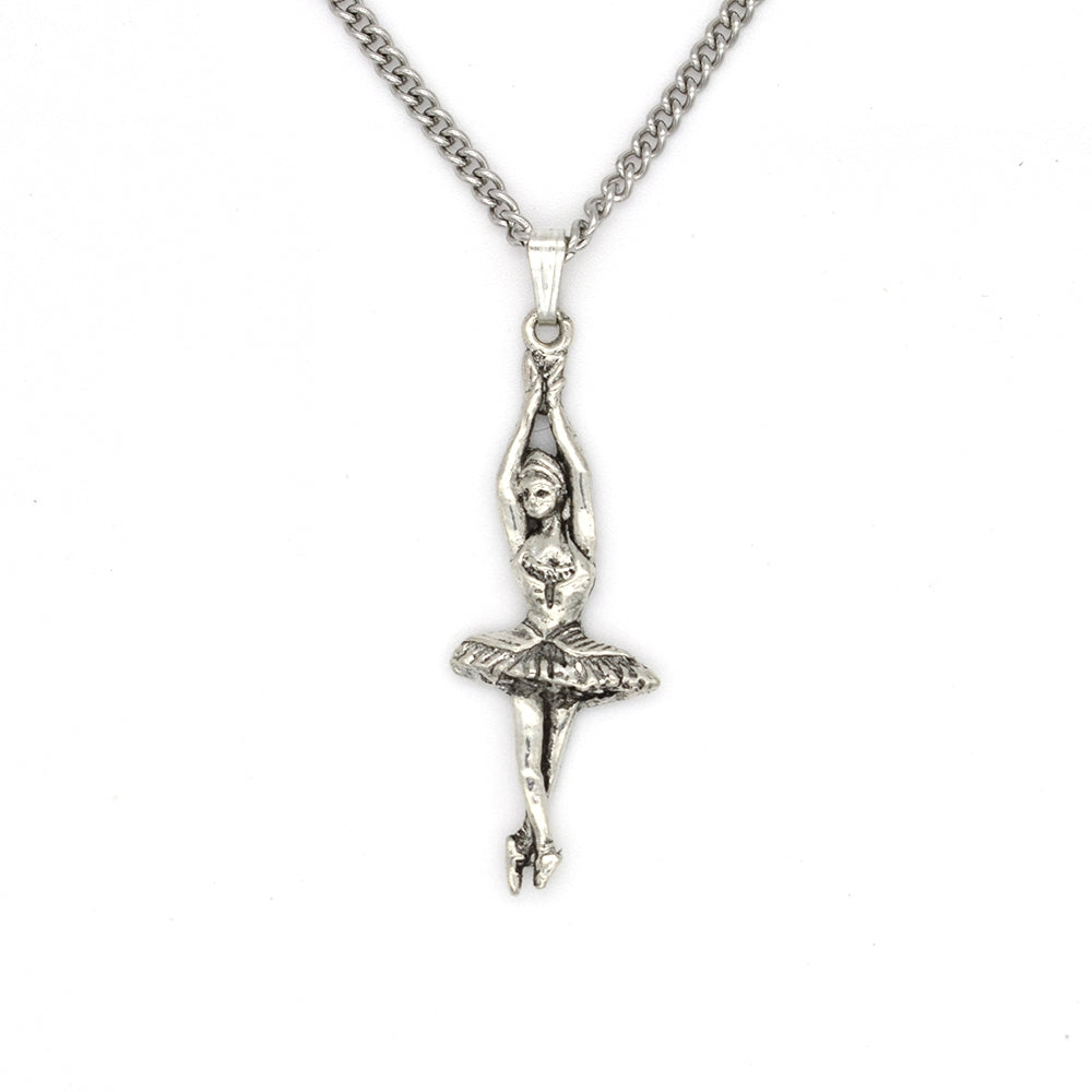 Ballerina Pewter Necklace