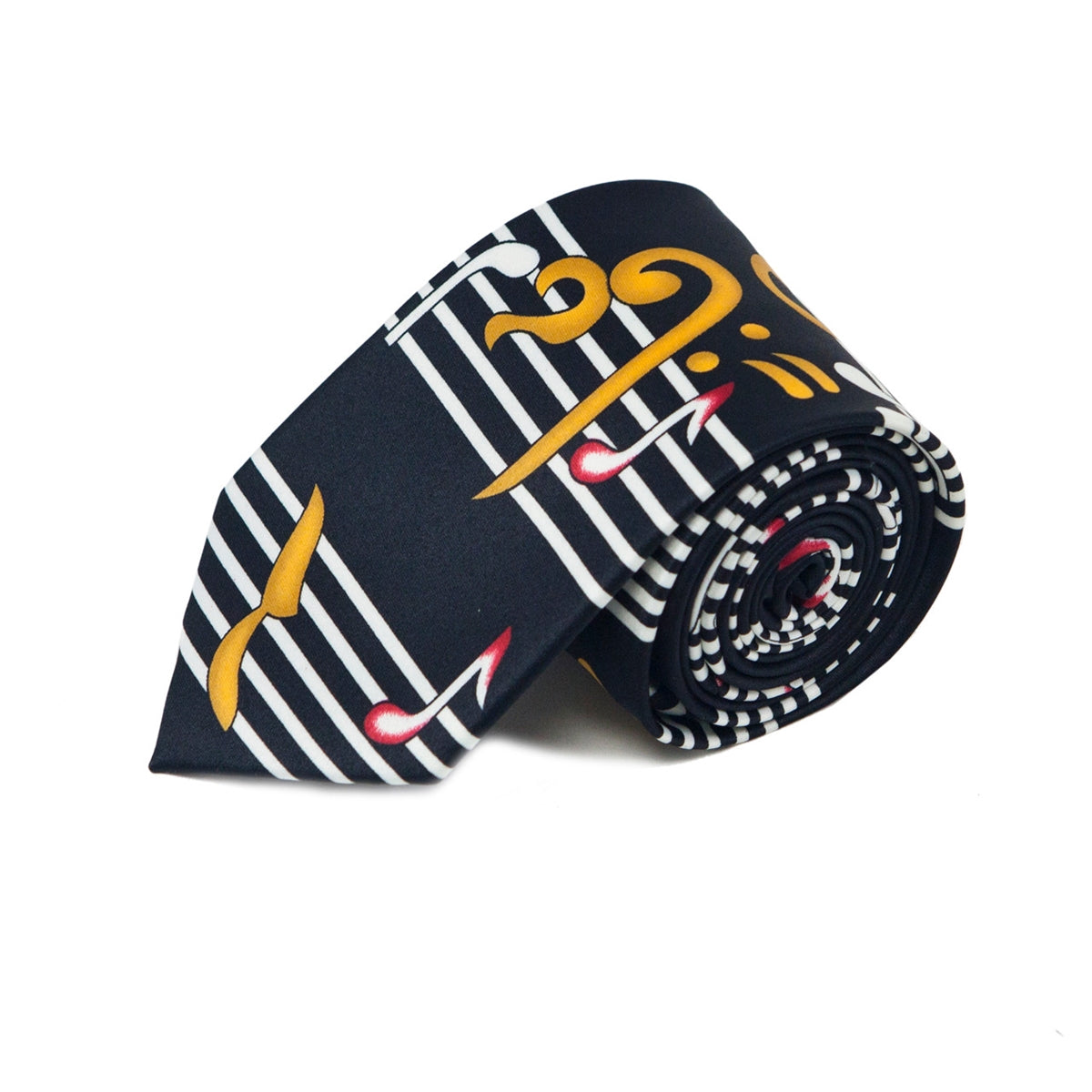 Big Time Brass Clefs Handmade Tie