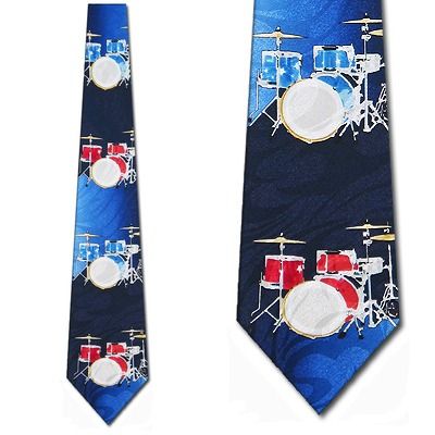 Keep the Beat Drums Handmade Tie