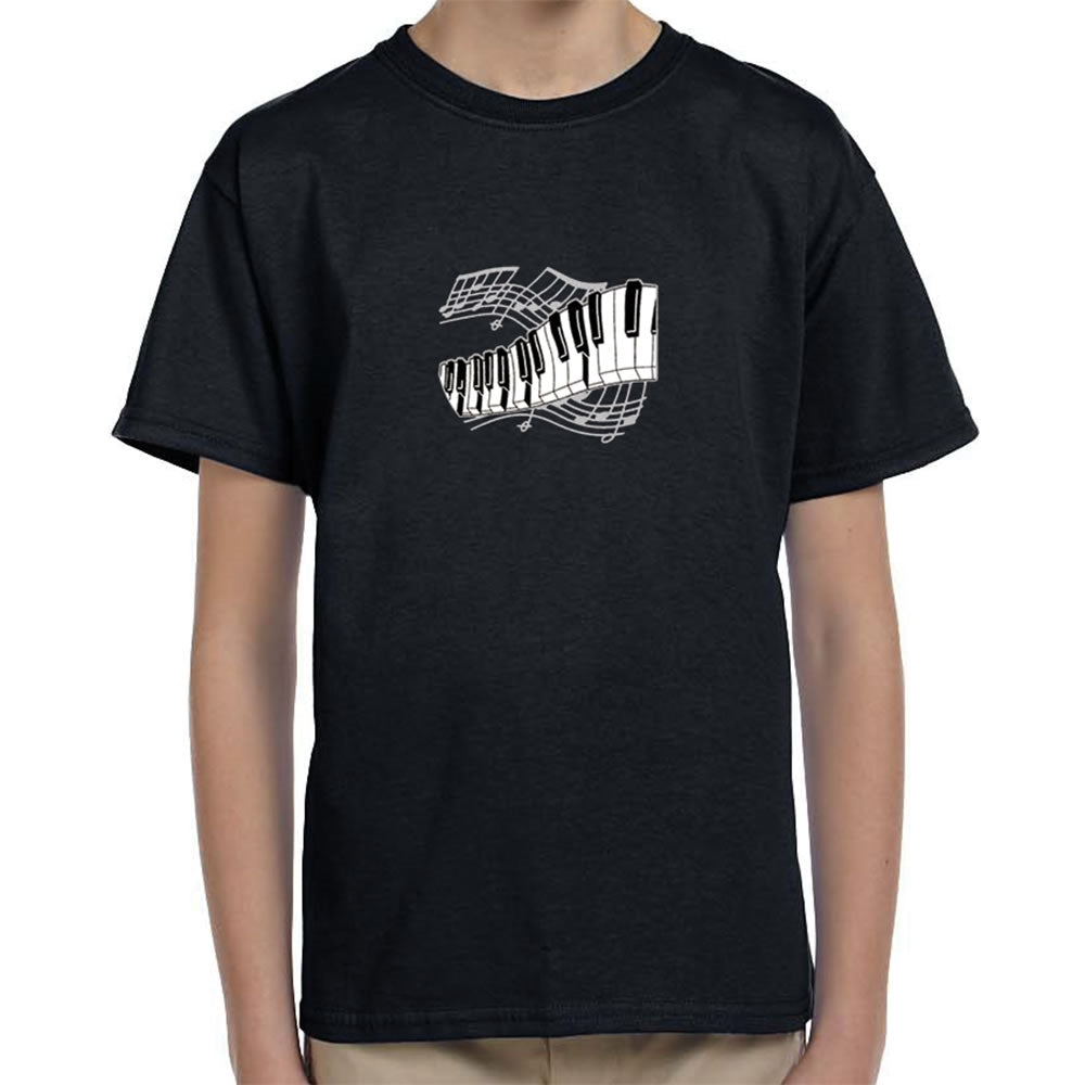 Silvery Keyboard & Staff Child's T-Shirt