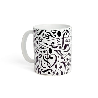 Music Symbols Collage Mug