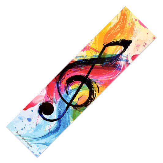Bookmark - Colorful Treble Clef