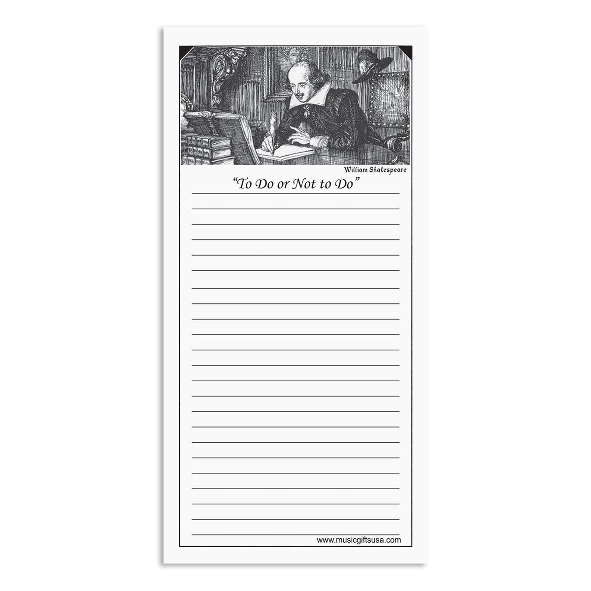 Shakespeare "To Do or Not to Do" Note Pad