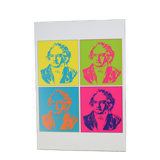 Greeting Card - Beethoven Multi Color