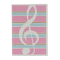 Greeting Card - Pink Treble Clef