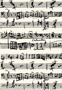 Greeting Card - Music Manuscript