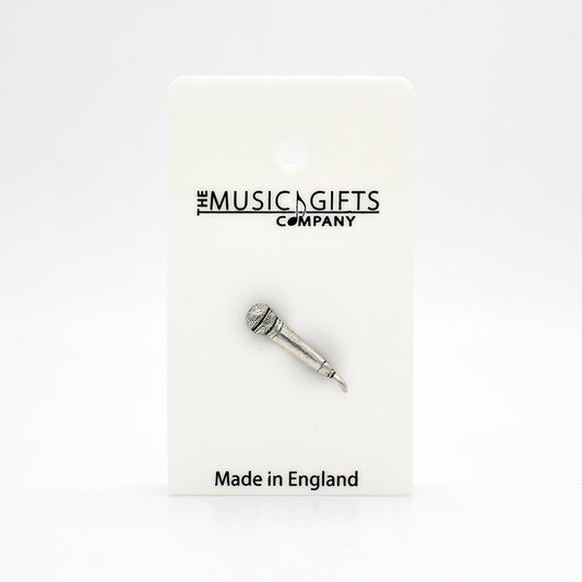 Microphone Pewter Pin