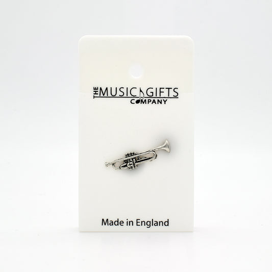 Trumpet Pewter Pin