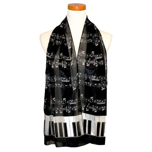Elegant Nights with Piano Satin Scarf