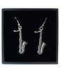 Saxophone Pewter Earrings