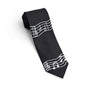 Tie-Wavy Notes Black Tie