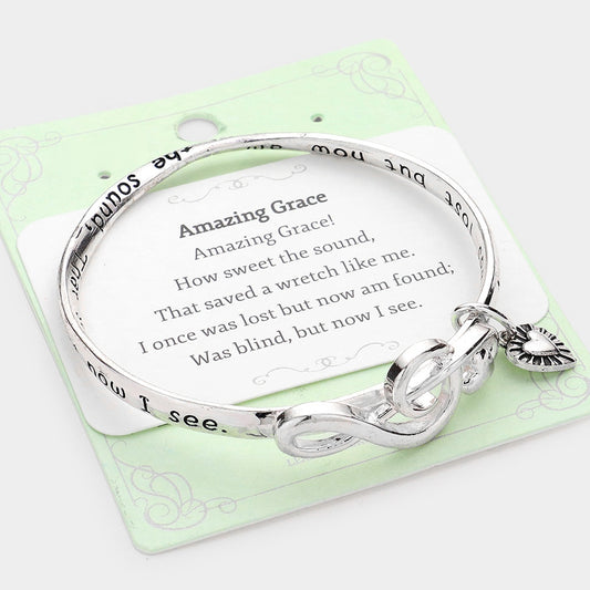 Amazing Grace Treble Clef Bracelet with Charm