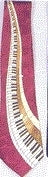 Winding Keyboard Handmade Tie
