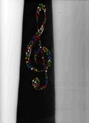 Handmade Tie - Color Of Clef Notes