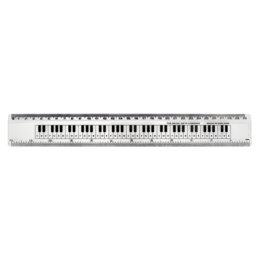 Clear and Black Keyboard 12in Ruler
