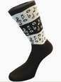 Notes and Clefs Black and White Socks